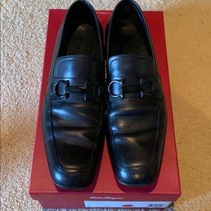 Black ferragamos shoes